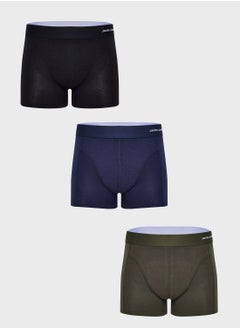 JACK & JONES jacbasic bamboo 3 pack logo trunks  - Image 1