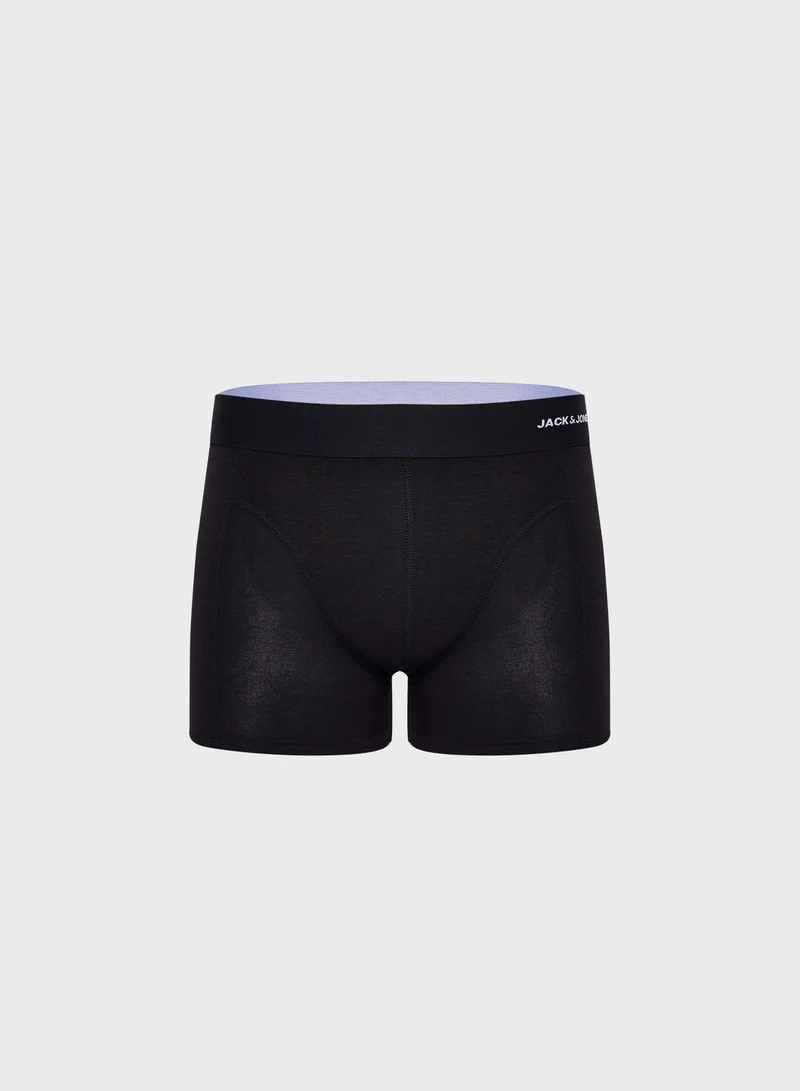 JACK & JONES jacbasic bamboo 3 pack logo trunks
