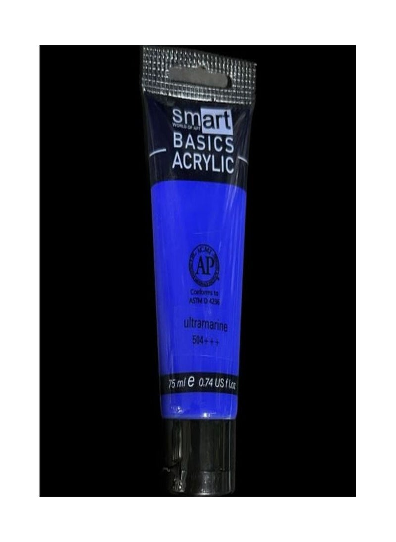 Smart Smart Acrylic 75ml Tube - Ultramarine ( Basic Color ) 504 +++ 