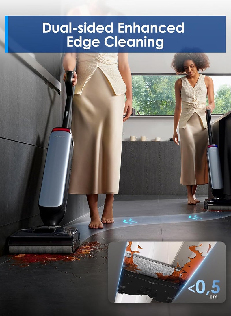 Tineco Floor One S9 Artist wet-dry vacuum cleaner, 22kPa, 360° SmoothDrive, anti-tangle, self-cleaning, 50 minutes working time, cleaning with double edge, 180° Lay-Flat, Flashdry at 85°C - Image 5