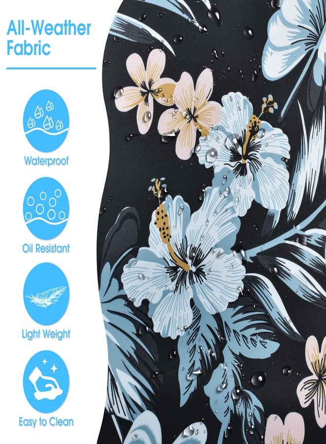 Becokan Beach Bags for Women, Large Beach Tote Bag with Zipper Tons of Pockets Beach Bag Waterproof Sandproof Travel Nurse Tote Bag, Blue Pineapple-a, Large - Image 5
