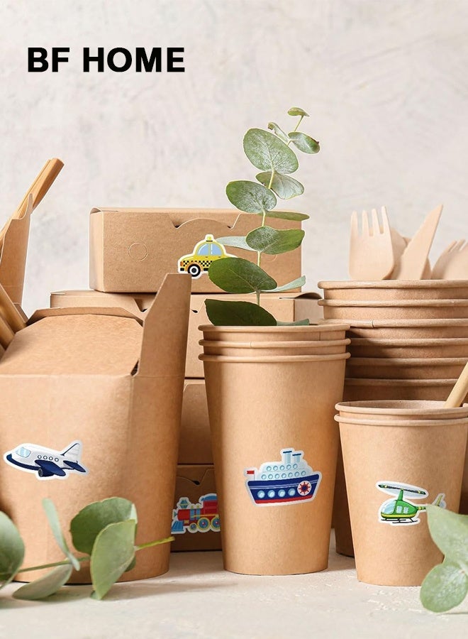 BF HOME 500 Pcs Cartoon Car Stickers, 12 Designs Stickers for Kids, 3cm Seal & Decorative Labels for Books, Bottles, Laptops - Image 5