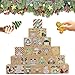 JWSCYSY Elephantpackage 24 Pcs DIY Kraft Paper Christmas Advent Calendar Boxes 24 Days Advent Countdown Gift Boxes Christmas Cardboard Number Boxes for Kids Adults School Office Xmas Holiday Decoration - Image 3