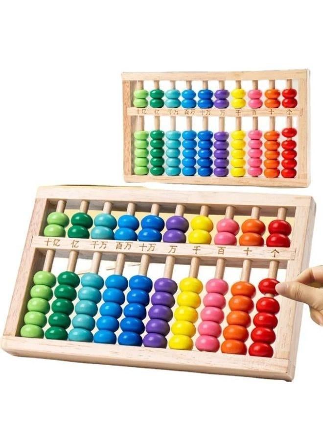 Wooden Educational Beads Counter – Yossi Mass 10-Column Counting Frame - Image 2