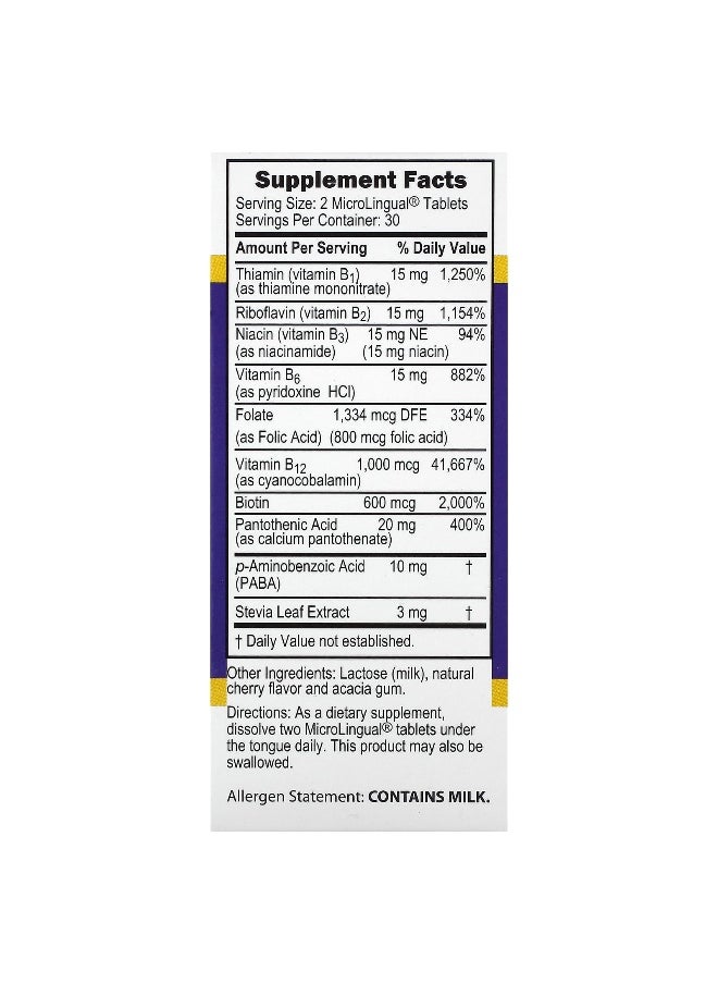Superior Source Superior Source, Women's B Complex, 60 MicroLingual Instant Dissolve Tablets  - Image 2