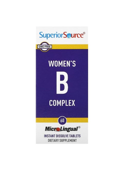 Superior Source, Women's B Complex, 60 MicroLingual Instant Dissolve Tablets