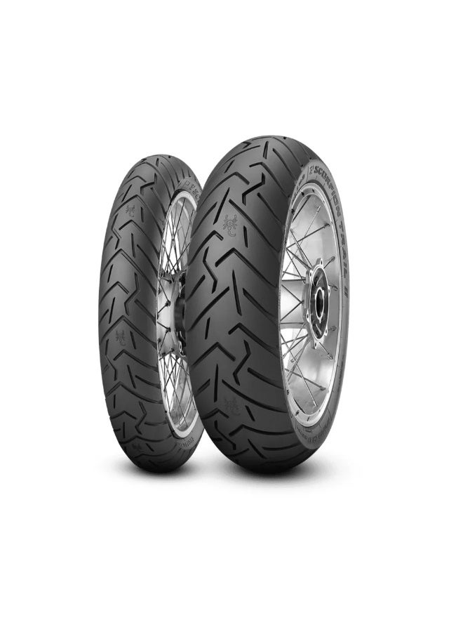 PIRELLI إطار دراجة نارية أمامي بيريللي سكوريون تريل II 120/70 ZR19 60W للمغامرات والسياحة - Image 3