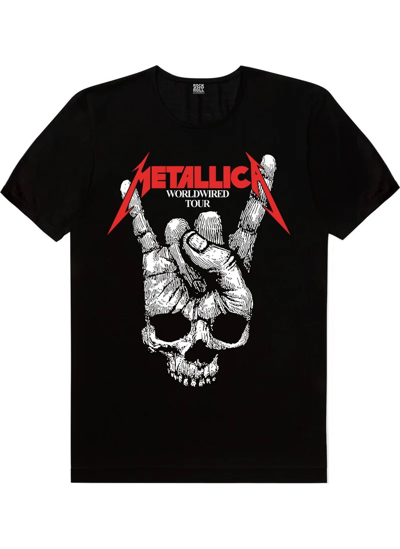 Rock&Roll Dry Hand Black Short Sleeve Men's T-Shirt