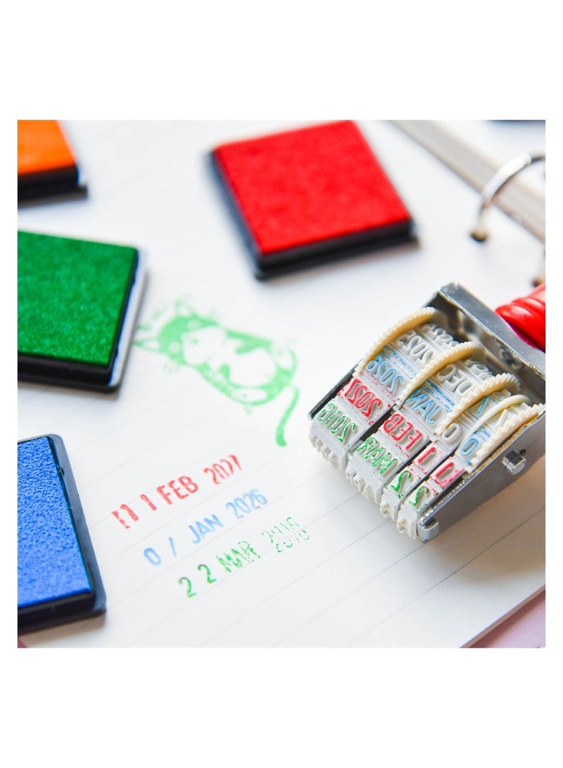 Color Ink Pad Finger Washable Craft Ink Pad for Kids Non-Toxic 20 Color Craft Ink Pad for Stamps Paper Wood Fabric - Image 5