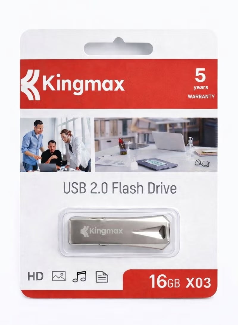 Kingmax Usb 2.0 Flash Driver Metal X03 16GB