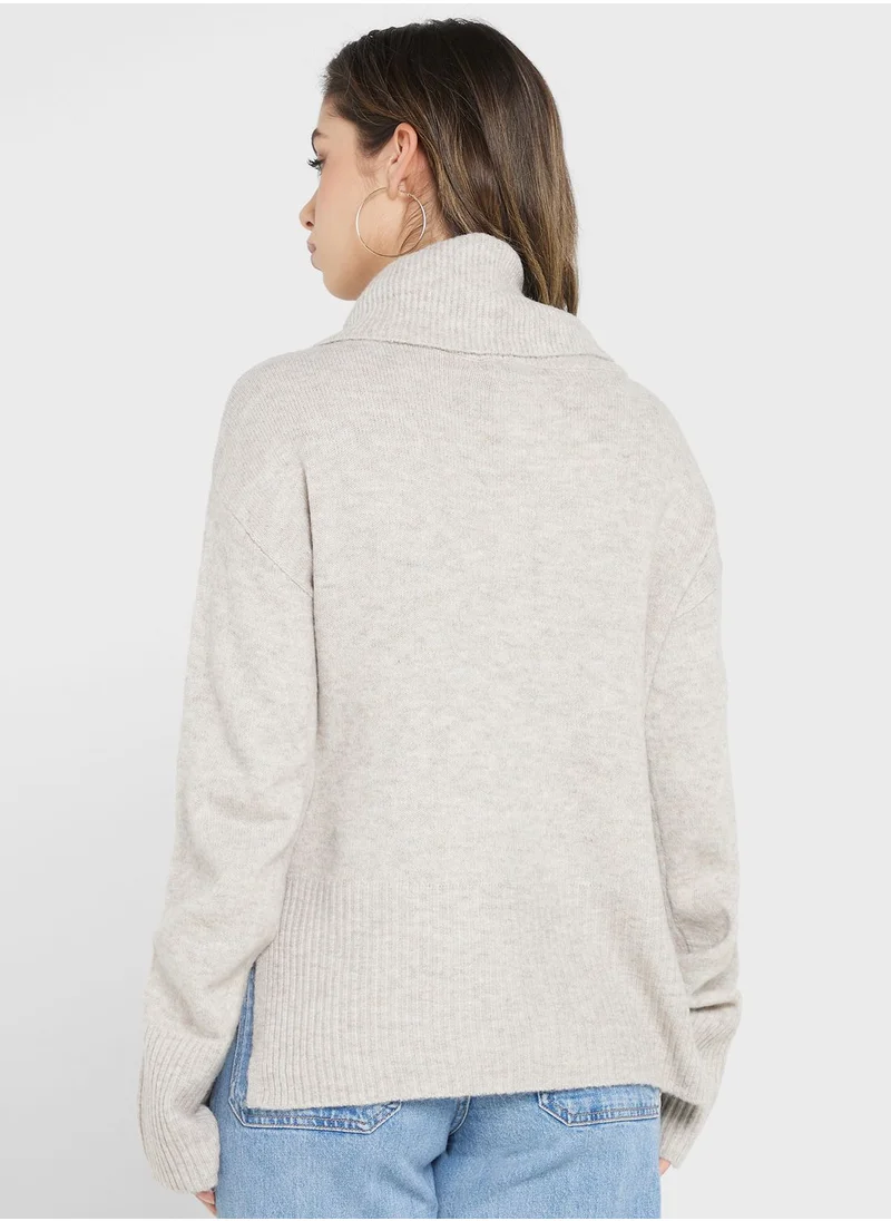Jacqueline de Yong Turtle Neck Knitted Sweater
