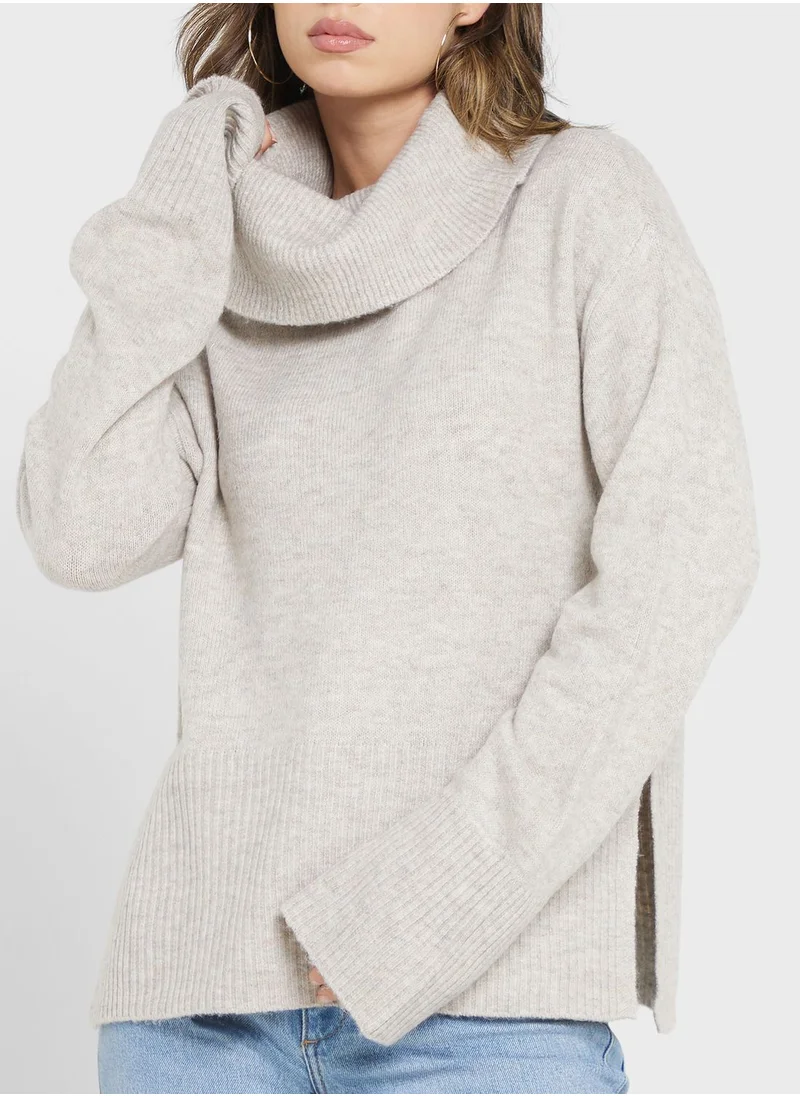 Jacqueline de Yong Turtle Neck Knitted Sweater