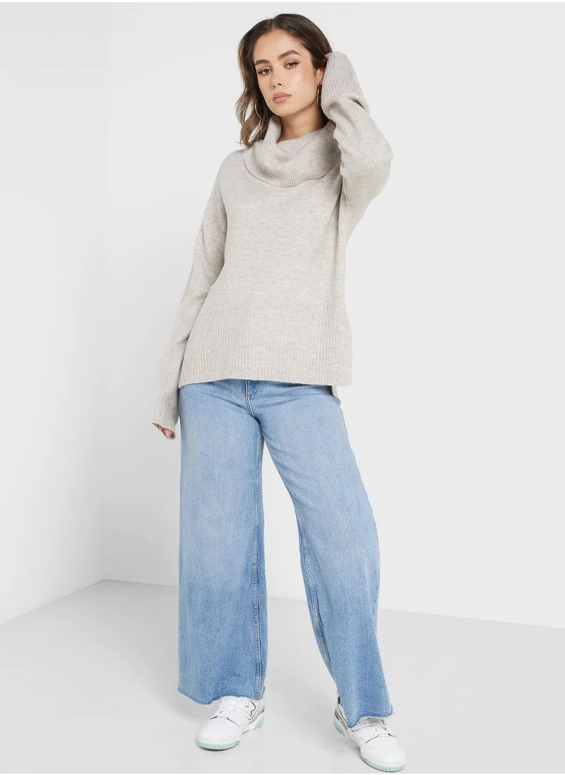 Jacqueline de Yong Turtle Neck Knitted Sweater