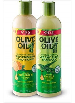 ORS Olive Oil Creamy Aloe Shampoo and Replenishing Conditioner  - Image 1