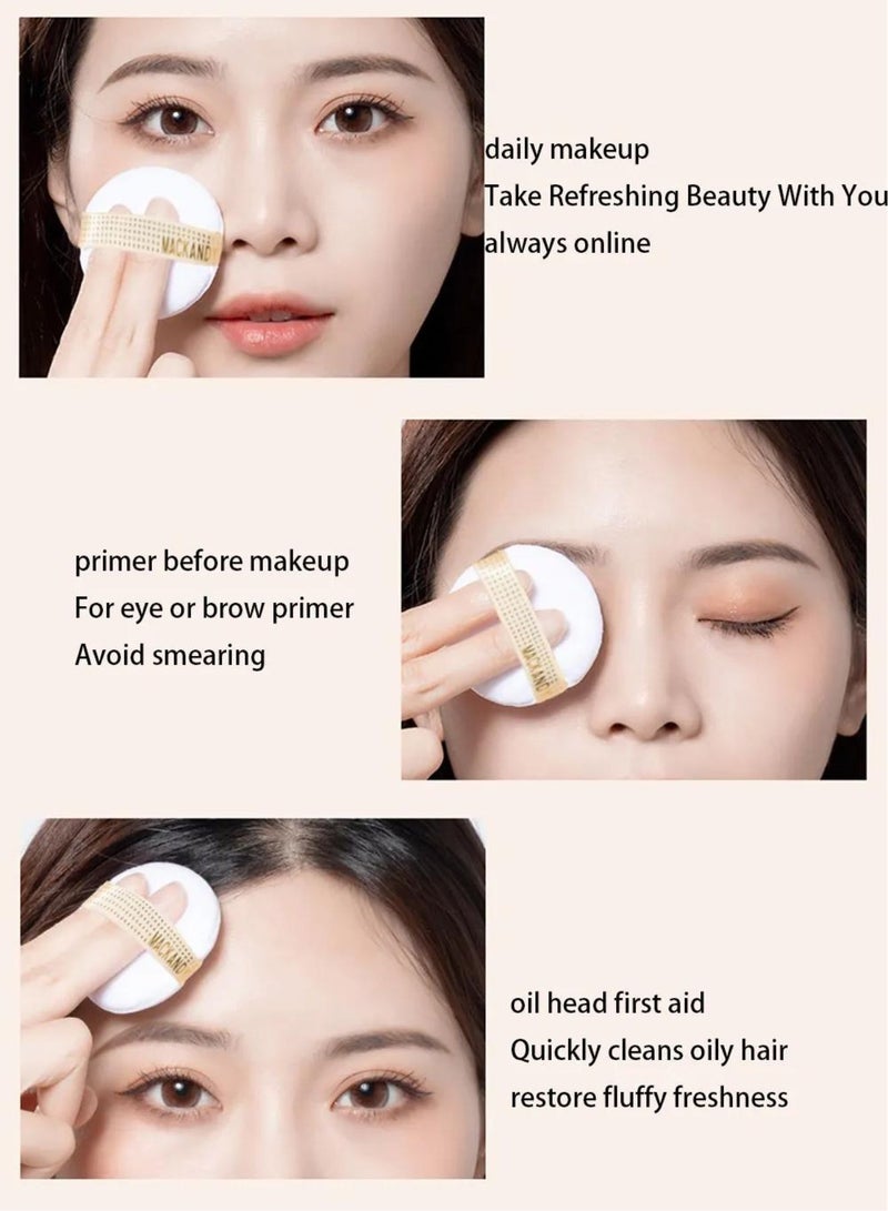 MACK ANDY Ballet Airy Loose Powder Light Breathable Oil Free Makeup Setting Powder Foundation - 01 Ivory - Image 3