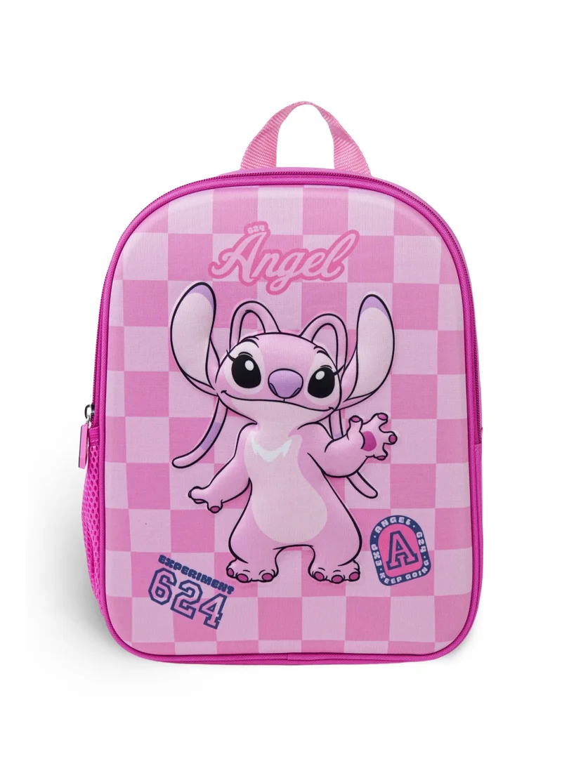 ديزني Disney Stitch Angel EVA Toddler Backpack 12" – Official Lilo & Stitch Angel Backpack, Lightweight Preschool School Bag, Hard Shell EVA Kids Travel Backpack