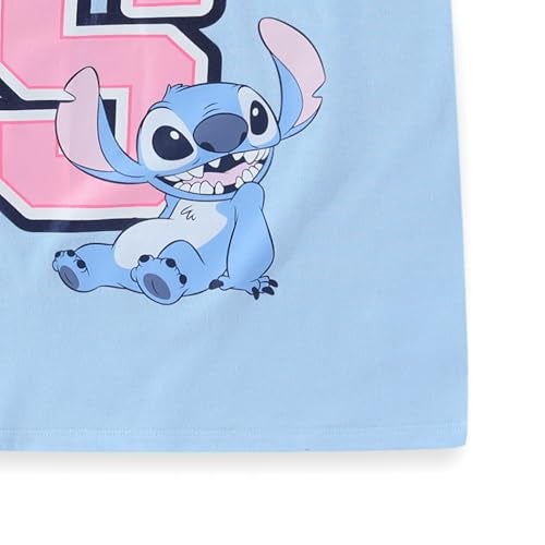 Disney Lilo & Stitch Girls Short Sleeve T-Shirt for Big Kids Blue - Image 4