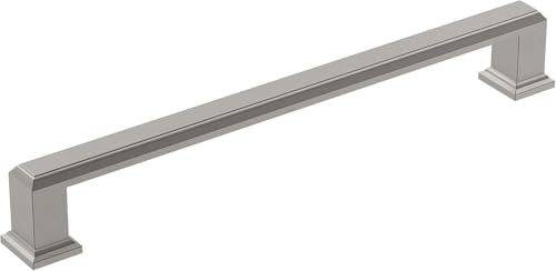 Amerock | Cabinet Pull | Satin Nickel | 7-9/16 inch (192 mm) Center-to-Center | Appoint | 1 Pack | Drawer Pull | Cabinet Handle | Cabinet Hardware - Image 1