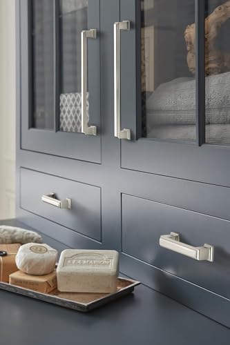 Amerock | Cabinet Pull | Satin Nickel | 7-9/16 inch (192 mm) Center-to-Center | Appoint | 1 Pack | Drawer Pull | Cabinet Handle | Cabinet Hardware - Image 3