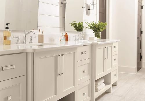 Amerock | Cabinet Pull | Satin Nickel | 7-9/16 inch (192 mm) Center-to-Center | Appoint | 1 Pack | Drawer Pull | Cabinet Handle | Cabinet Hardware - Image 2