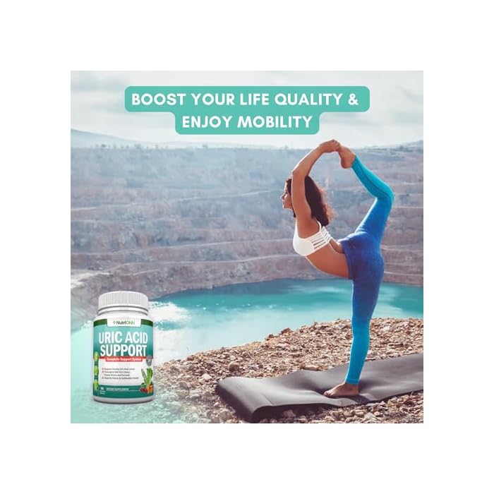 NutriONN Uric Acid Flush - Herbal Uric Acid Cleanse Supplement - With Tart Cherry, Celery Seed Extract, Chanca Piedra, Devil’s Claw & Green Coffee Bean - Vegan - Supports Gallbladder and Kidney Health - Image 3