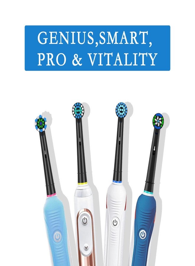 AOBAMA Replacement Toothbrush Heads Compatible with Oral B Electric Toothbrush,8pcs White Toothbrush Heads Refill for 2Precision,2Sensitive,2Precision PRO,2Cross,Medium and Soft Brush Heads - Image 4
