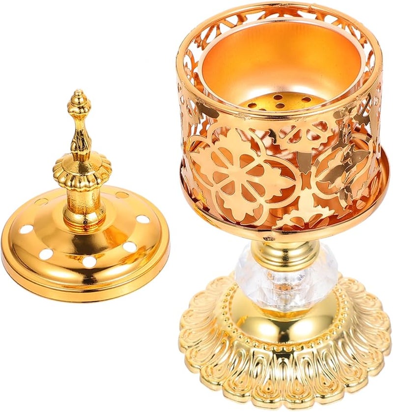 Iron Incense Burner Handcrafted Home Office Decor Festival Ornament - Image 2