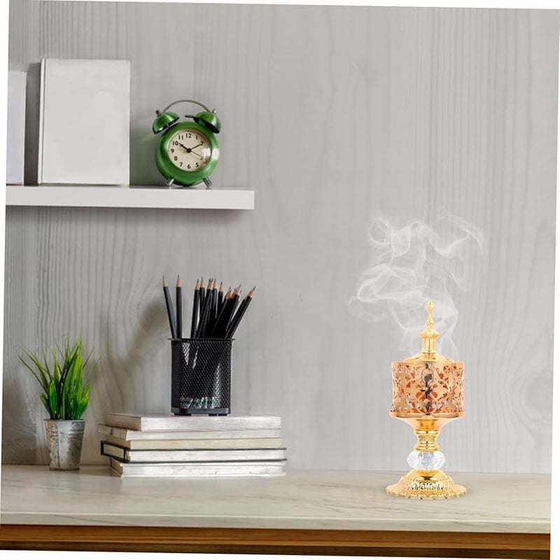 Iron Incense Burner Handcrafted Home Office Decor Festival Ornament - Image 3