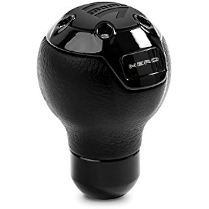 rayihni MOMO Motorsport Nero Street Shift Knob Black Leather and Suede  NERBK1 - Image 1