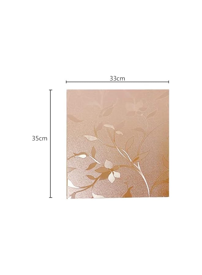 The Bros Photo Albums, 4x6 Inch 600 Photos Extra Large Capacity Family Wedding Picture Albums Photo Book, Horizontal and Vertical Photos Leather Cover Hand Made DIY Albums (Big Leaf Champagne Gold) - Image 5
