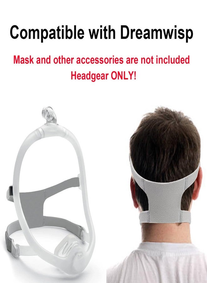 LALASTAR غطاء رأس بديل من لالاستار متوافق مع غطاء رأس دريم ويسب، لوازم أحزمة غطاء الرأس متوافقة مع قناع CPAP الأنفي DW، حزام الرأس فقط (بدون مشابك) - Image 2