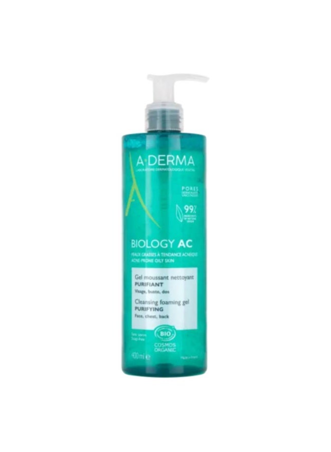 إيه-ديرما جل التنظيف والتنقية A-Derma Biology AC 400 مل - Image 1