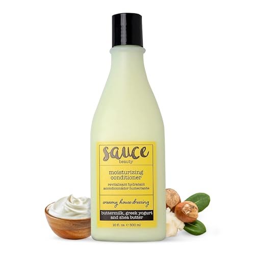 Sauce Beauty SAUCE BEAUTY Conditioner Moisturizing Creamy House Dressing Hair Conditioner 10 Fl Oz Curly Hair Frizz Control  Detangler with Shea Butter Buttermilk  Greek Yogurt Fine to Medium Hair