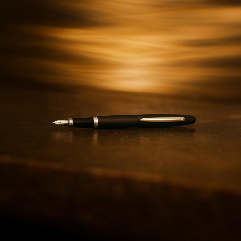 SHEAFFER Pen Sheaffer Vfm E9405 Matte Black With Chrome Plated Trims Medium Fp - Image 2