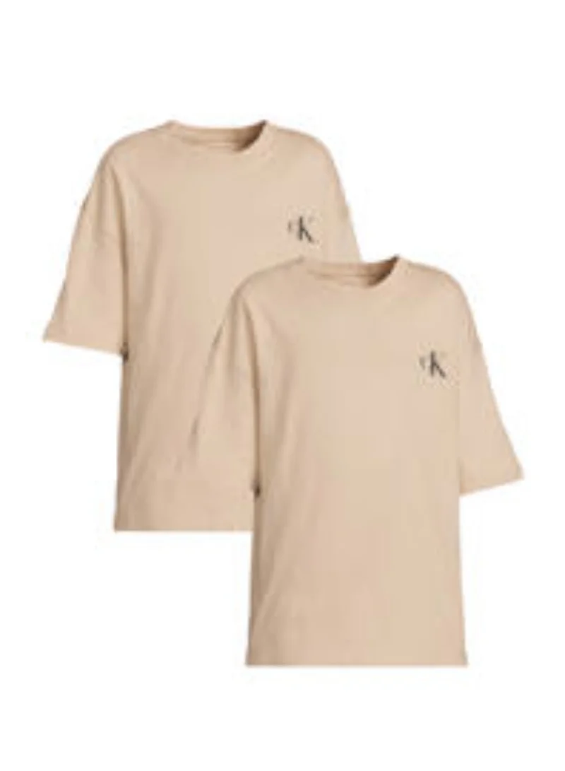 Calvin Klein Jeans 2-Pack Monogram Logo Crew Neck T-Shirts