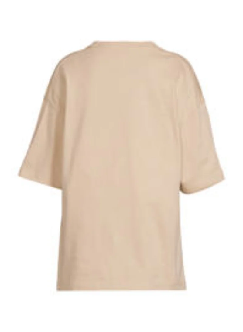 Calvin Klein Jeans Tofu/Hummus 2-Pack Monogram Logo Crew Neck T-Shirts for Men | Best Price UAE