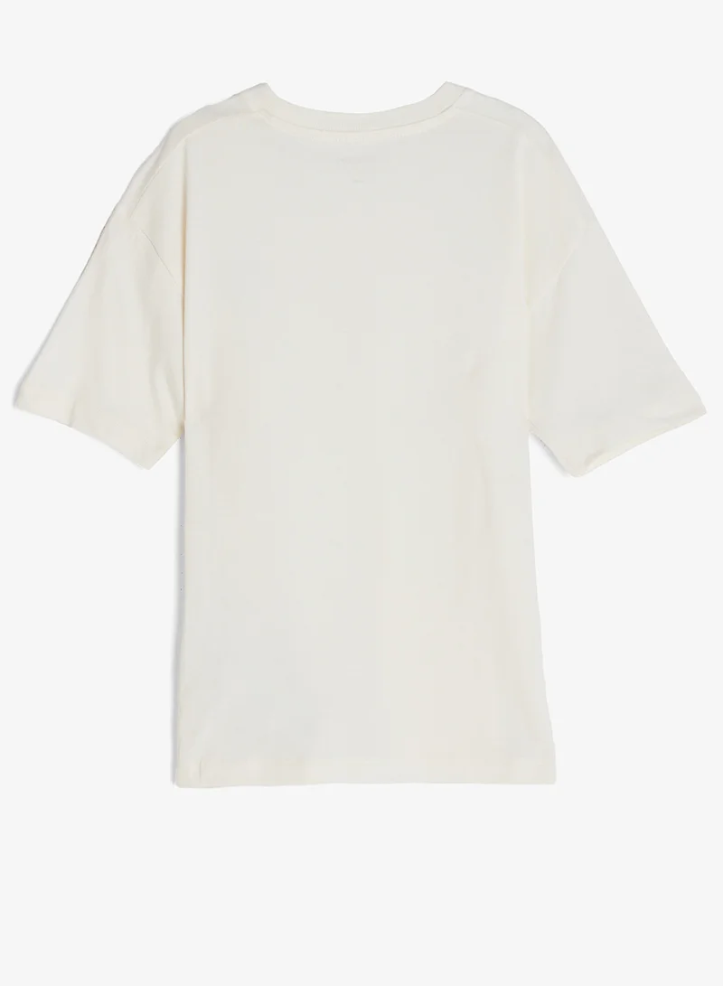 Calvin Klein Jeans Tofu/Hummus 2-Pack Monogram Logo Crew Neck T-Shirts for Men | Best Price UAE