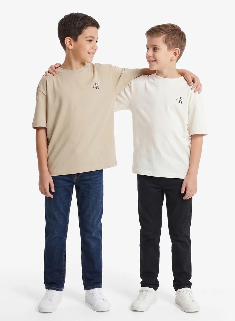 2-Pack Monogram Logo Crew Neck T-Shirts