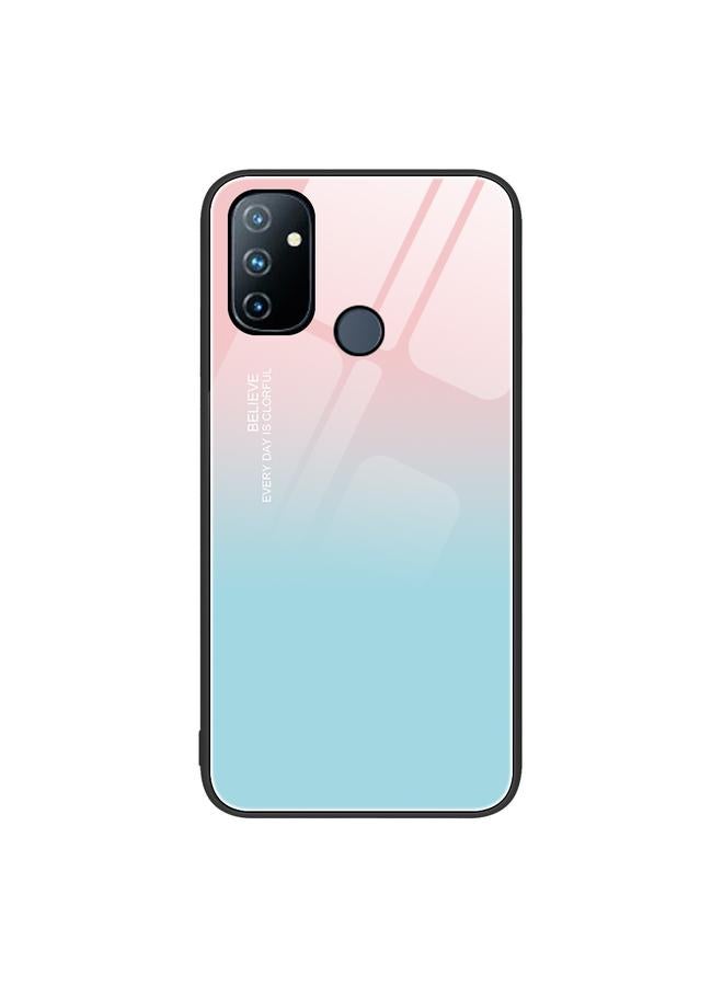اس-توب جراب لهاتف OnePlus Nord N100 مصنوع من الزجاج الملون - Image 1