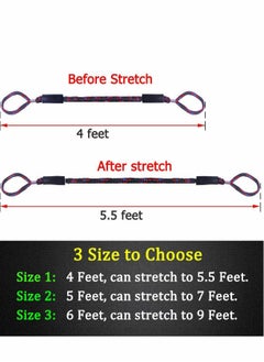 Generic 2Pcs Boat Dock Line, Bungee Cords for Boats, Boating Gifts Men, Accessories, Pontoon Perfect Jet Ski, SeaDoo, Yamaha WaveRunner, Kayak, (4 Feet)  - Image 5