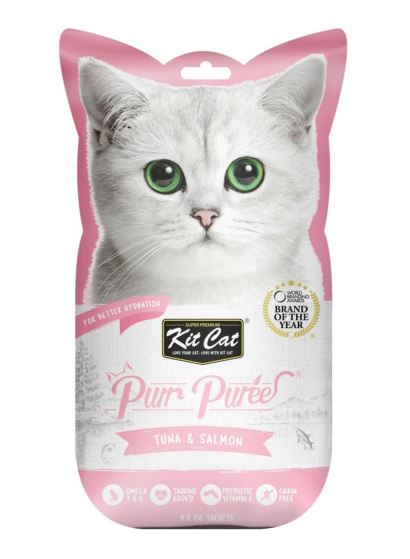 Kit Cat Purr Puree Tuna & Salmon - Image 1