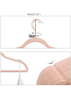 50 Pieces Non-Slip Velvet 360-Degree Rotating Clothes Hanger Set Pink - pzsku/Z5DA05CCE7B27863864D2Z/45/_/1735013319/0cbc5a01-9e0c-4f2a-bce7-bcf2f5771f62