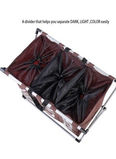 AGD Foldable Laundry Basket Brown 45x60centimeter  - Image 2