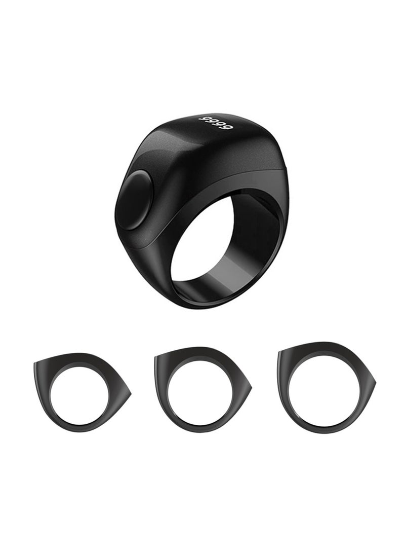 إيكيبلا حلقة تسبيح ذكر رقمية ذكية 22 ملم، عداد توقيت الصلاة، تذكير، حلقة عرض OLED - Image 1