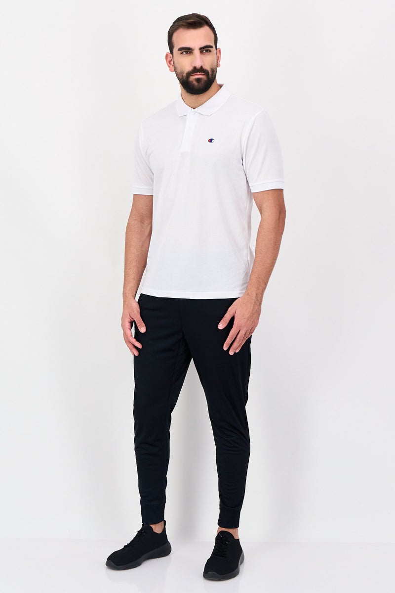 Champion Men Sportswear Fit Short Sleeve Outdoor Polo Shirt, White - Image 4