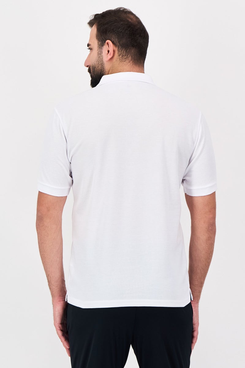 Champion Men Sportswear Fit Short Sleeve Outdoor Polo Shirt, White - Image 2