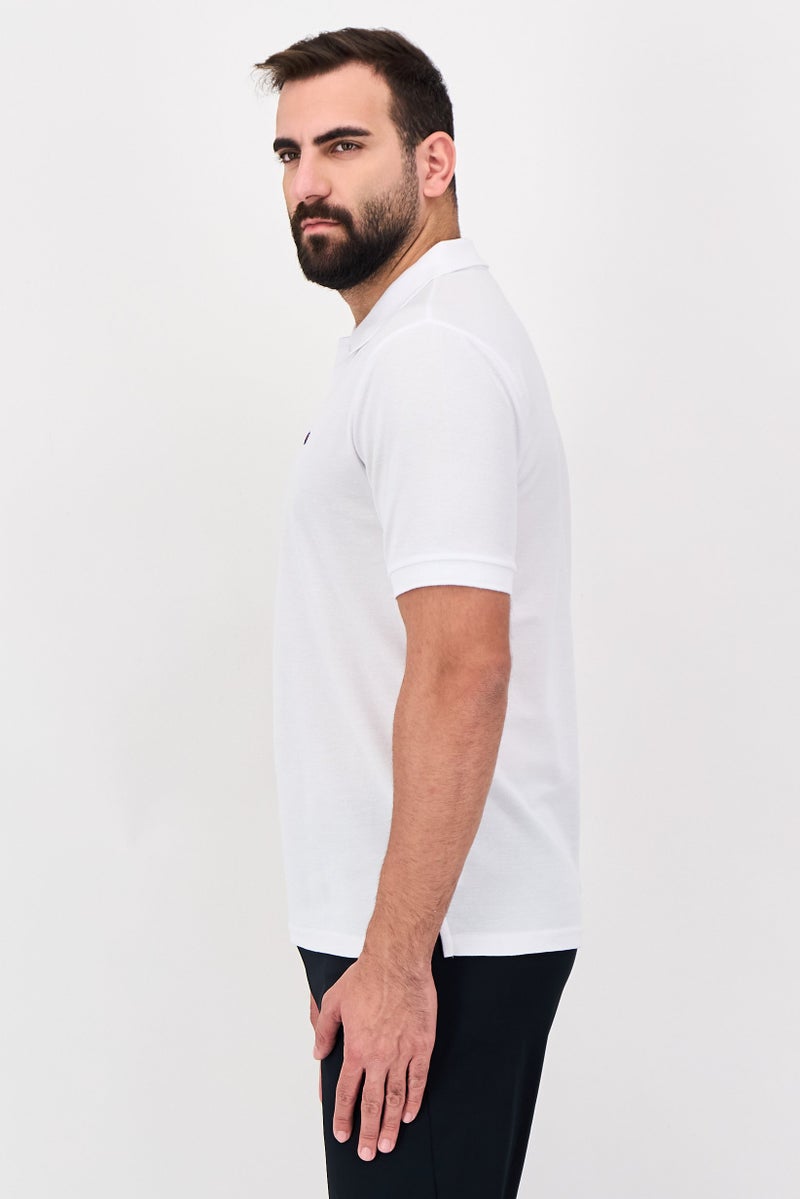 Champion Men Sportswear Fit Short Sleeve Outdoor Polo Shirt, White - Image 3