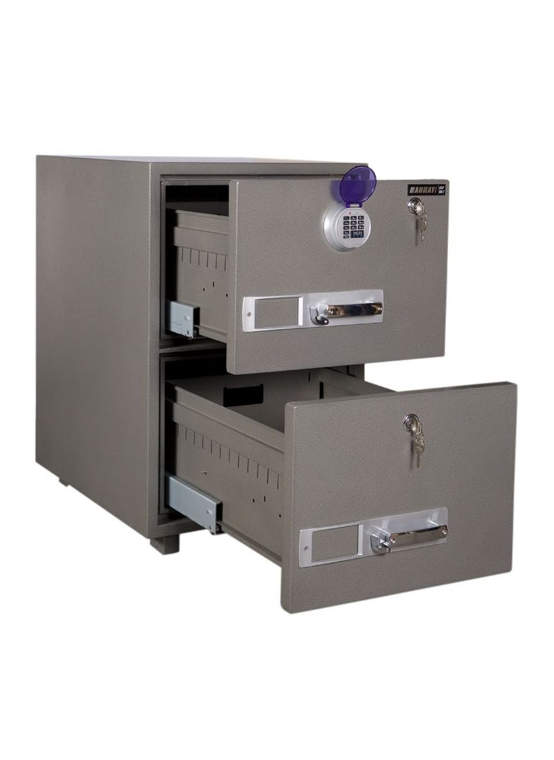 Mahmayi SecurePlus 680-2DK 2 Drawer Fire Filing Cabinet 163Kgs- Digital- For Office and Home.