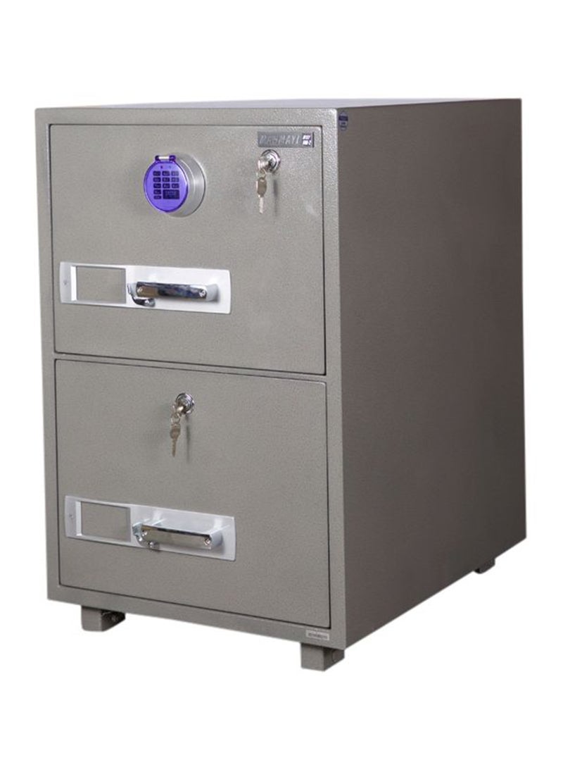 Mahmayi SecurePlus 680-2DK 2 Drawer Fire Filing Cabinet 163Kgs- Digital- For Office and Home.