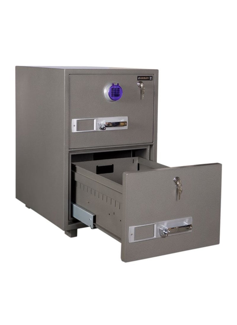 Mahmayi SecurePlus 680-2DK 2 Drawer Fire Filing Cabinet 163Kgs- Digital- For Office and Home.